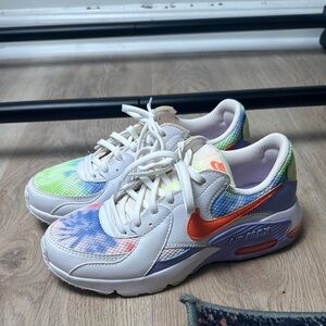 Women's Nike Tie Dye Air Max Excee Purple Pulse Multi Sneakers Size 7